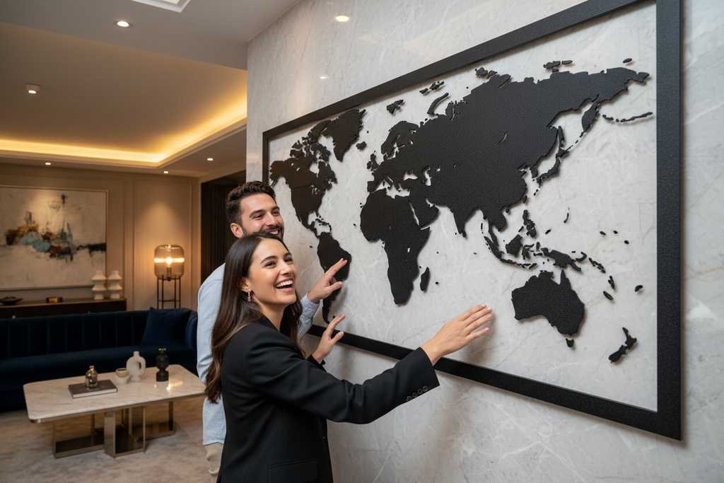 10 Stunning Metal World Maps to Elevate Your Home Decor