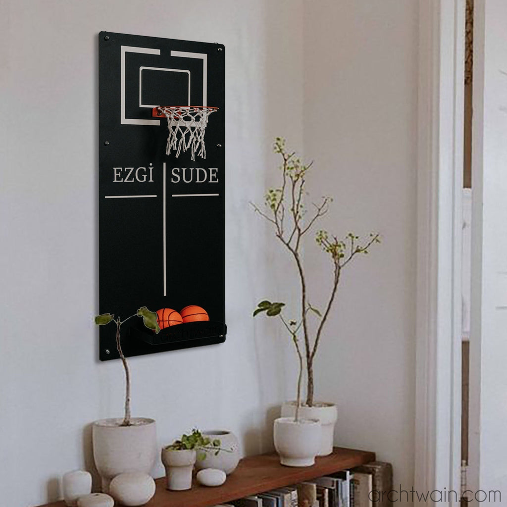 Archtwain - Kişiye Özel Basketbol Wall Deco-dekoratif duvar oyunu-www.archtwain.com -