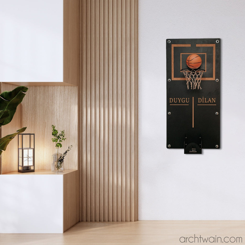 Archtwain - Kişiye Özel Mega Craft Basketbol Wall Deco-dekoratif duvar oyunu-www.archtwain.com -