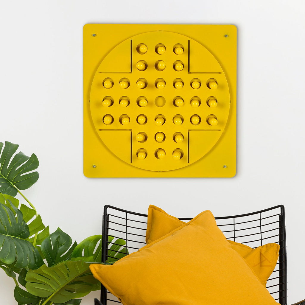game-archtwain-Colorful Peg Solitaire- Yellow-home office decorations