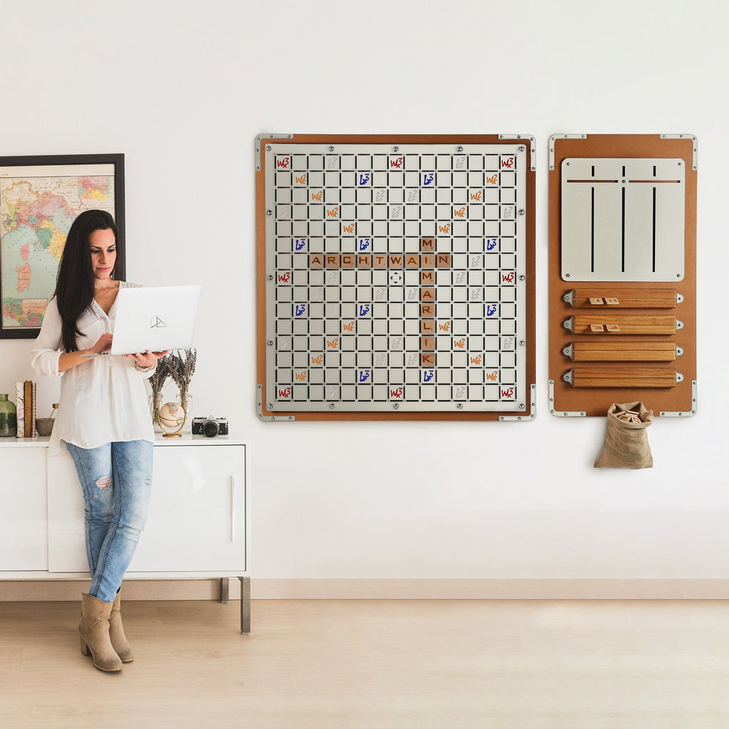 game-archtwain-Cream XXL Words Game Board-home office decorations