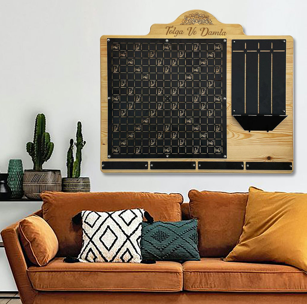 Personalized Scrabble Wall Game – Custom Word Play & Gift-Ready Decor ...