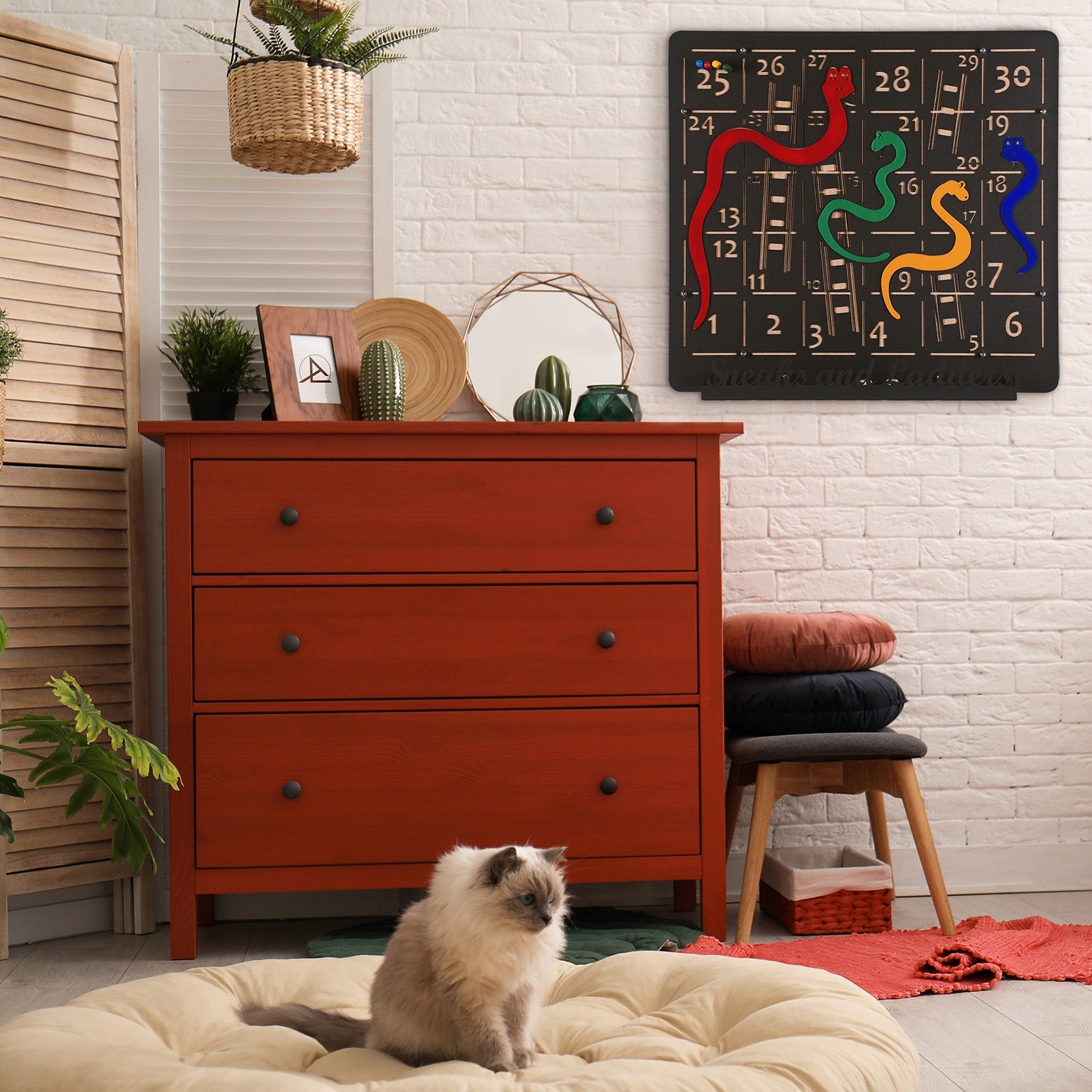 Snakes and Ladders Wall Game – Family Fun & Decorative Wall Design ...