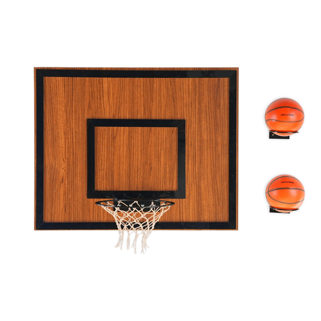 game-archtwain-Wooden Single Hoop | Walnut-home office decorations