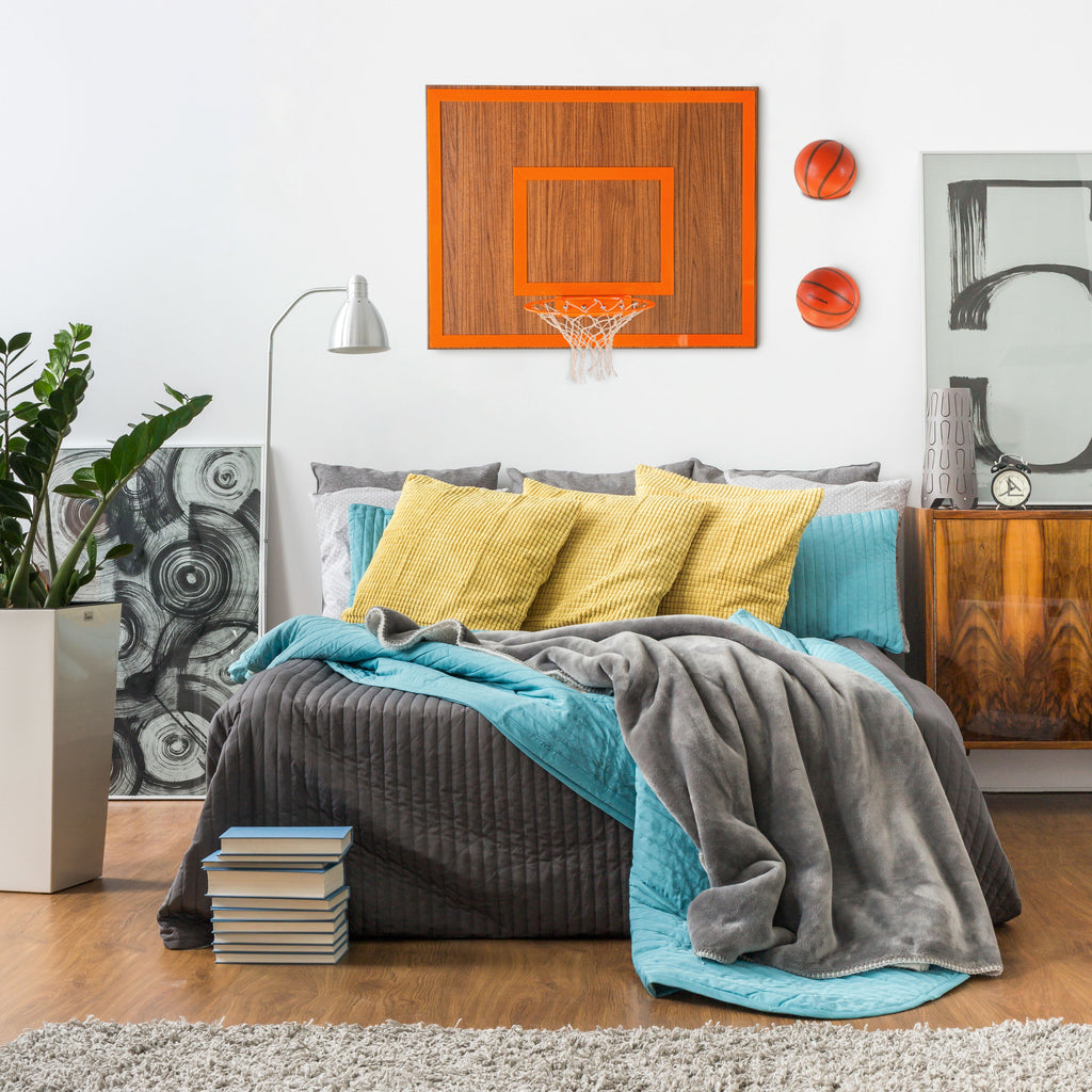 game-archtwain-Wooden Single Hoop | Walnut-home office decorations