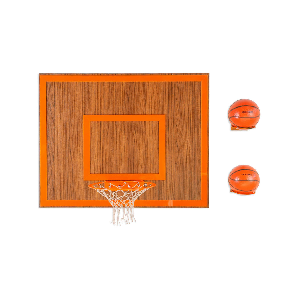 game-archtwain-Wooden Single Hoop | Walnut-home office decorations