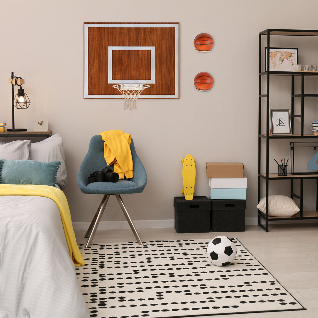 game-archtwain-Wooden Single Hoop | Walnut-home office decorations