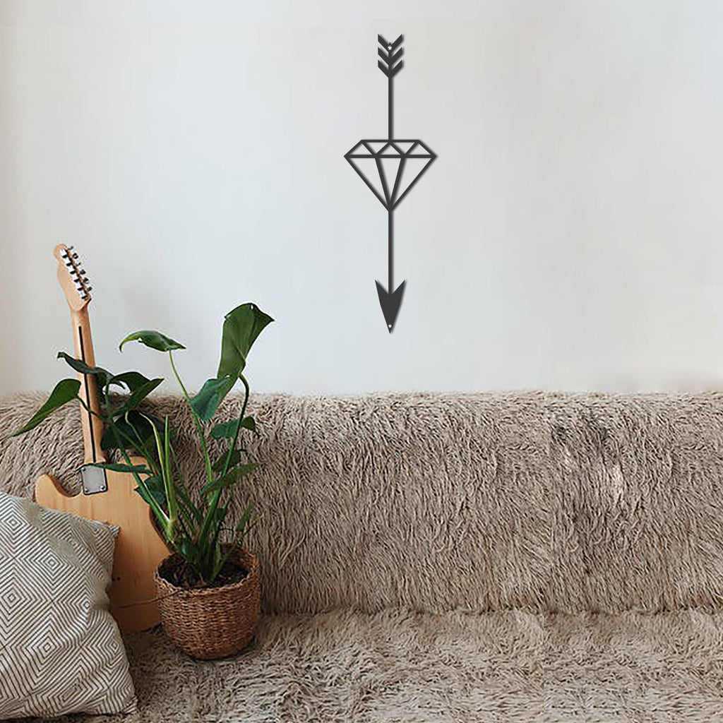 Metal duvar dekor-archtwain-Diamond - Metal Wall Art-home office decorations