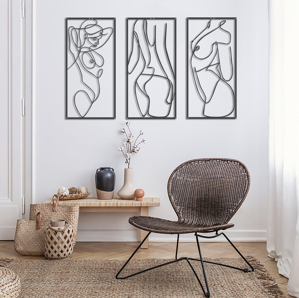 Metal duvar dekor-archtwain-Get Naked - Metal Wall Art-home office decorations