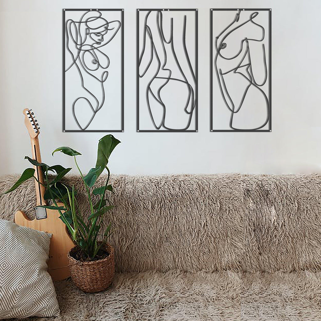 Metal duvar dekor-archtwain-Get Naked - Metal Wall Art-home office decorations