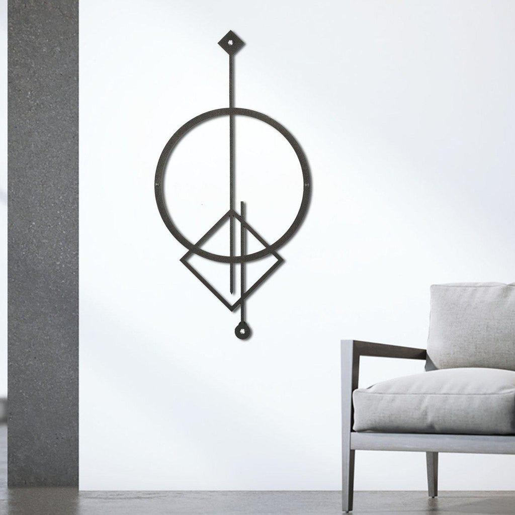 Metal duvar dekor-archtwain-Nouveau - Metal Wall Art-home office decorations