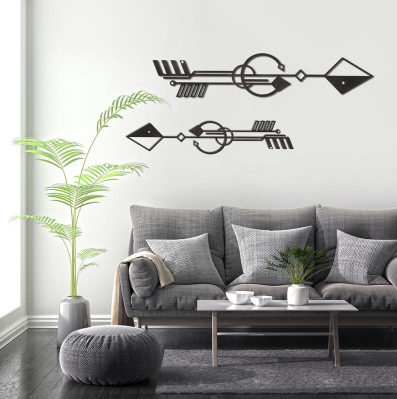 Metal duvar dekor-archtwain-Nubian - Metal Wall Art-home office decorations