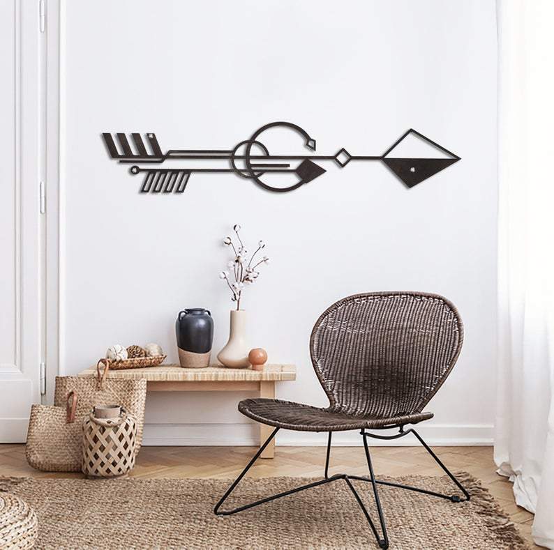 Metal duvar dekor-archtwain-Nubian - Metal Wall Art-home office decorations