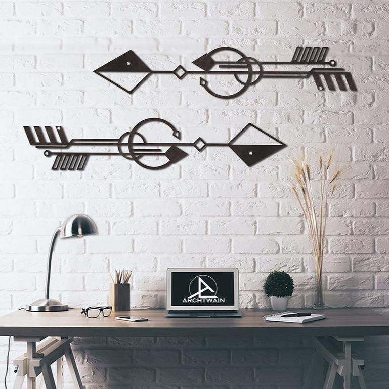 Metal duvar dekor-archtwain-Nubian - Metal Wall Art-home office decorations
