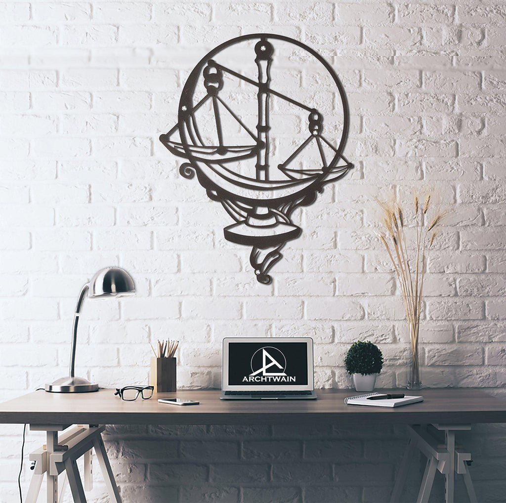 Metal duvar dekor-archtwain-Scales - Metal Wall Art-home office decorations