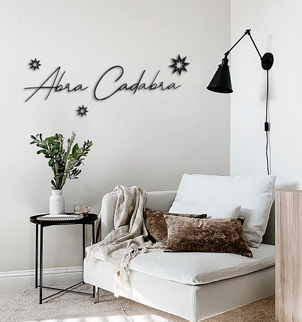 -archtwain-Abra Cadabra Metal Wall Letter-home office decorations