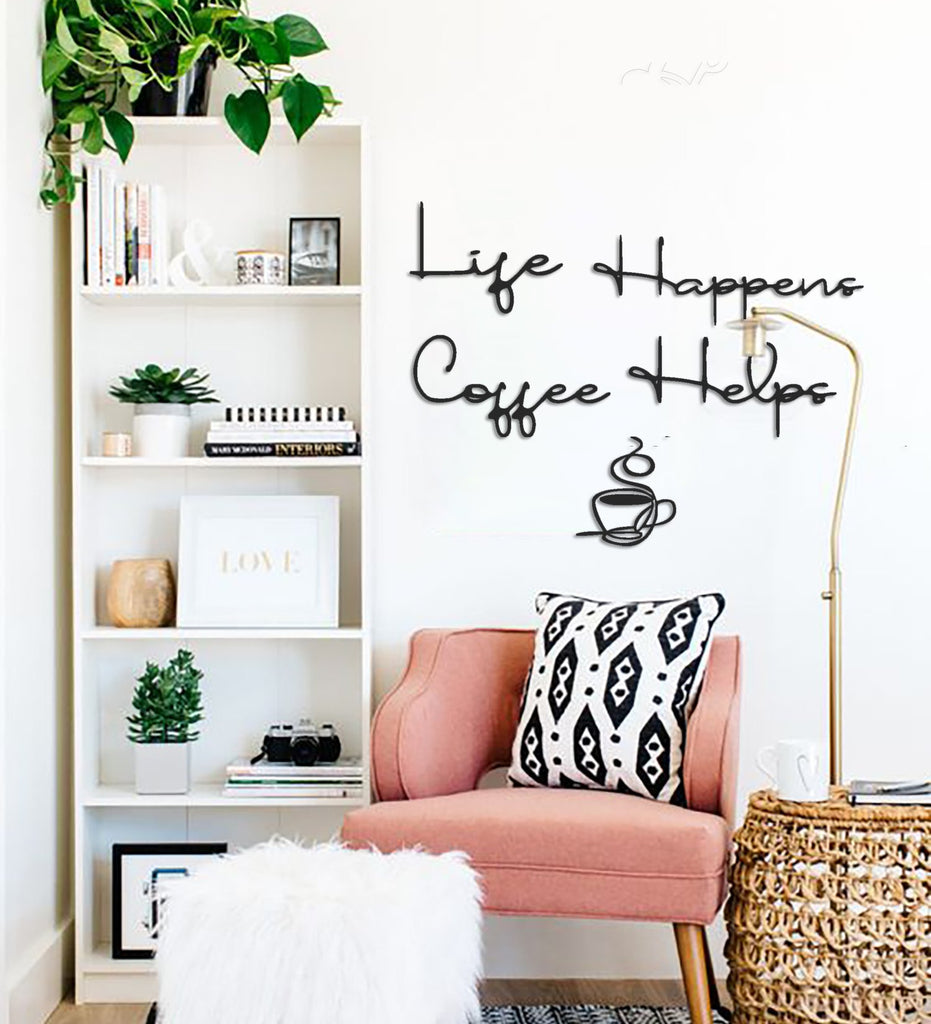 -archtwain-Coffee Helps Metal Wall Letter-home office decorations