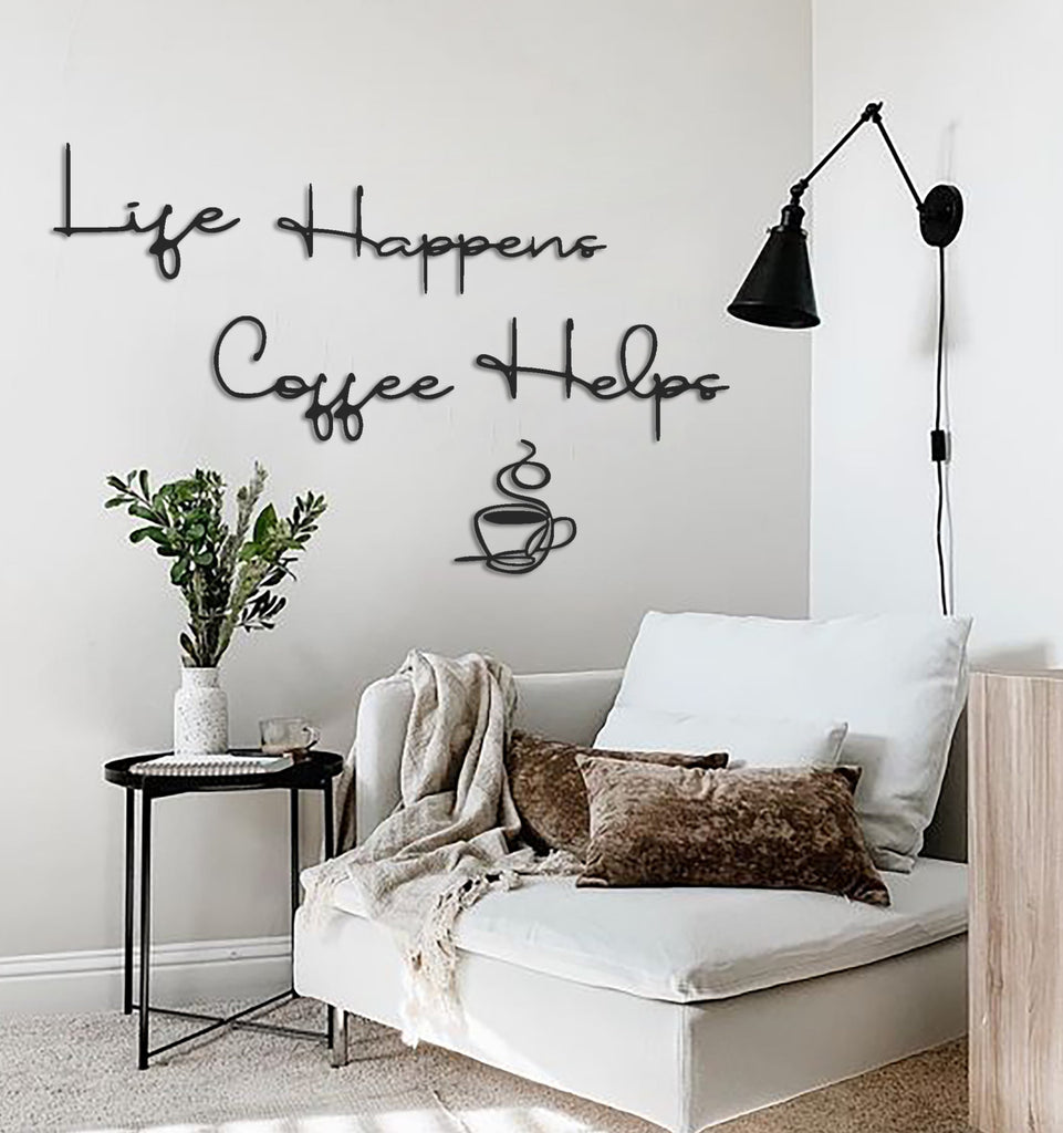 -archtwain-Coffee Helps Metal Wall Letter-home office decorations