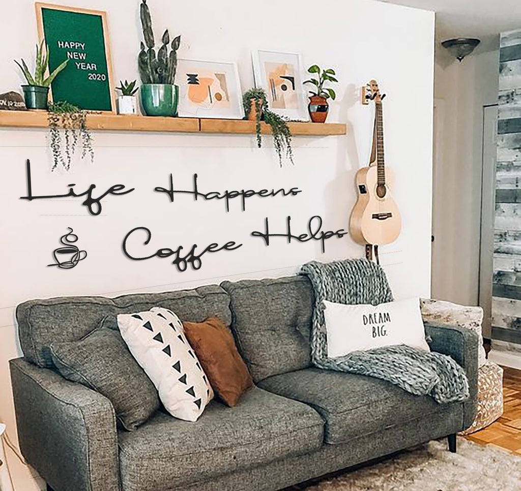 -archtwain-Coffee Helps Metal Wall Letter-home office decorations