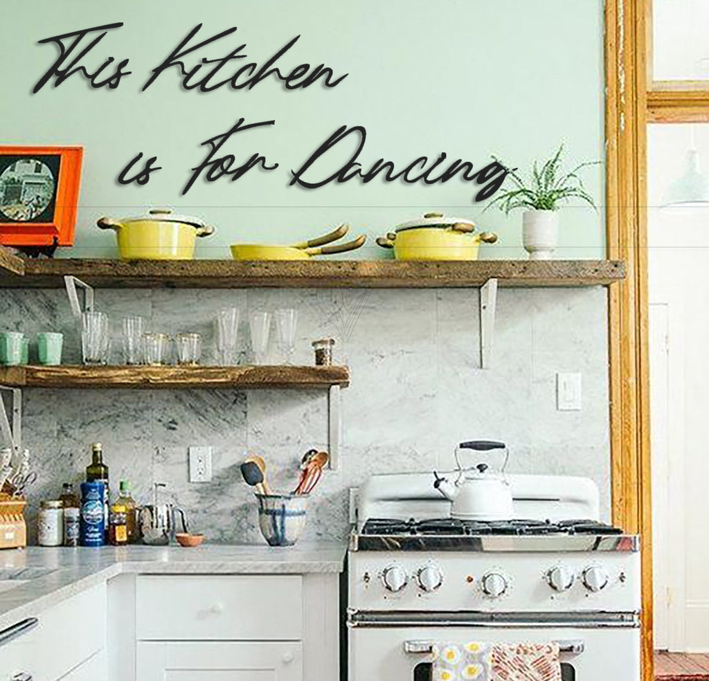 -archtwain-This Kitchen is for Dancing Metal Wall Letter-home office decorations