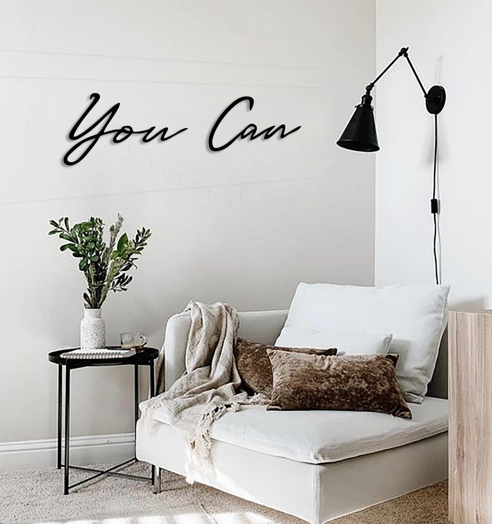 -archtwain-You Can Metal Wall Letter-home office decorations