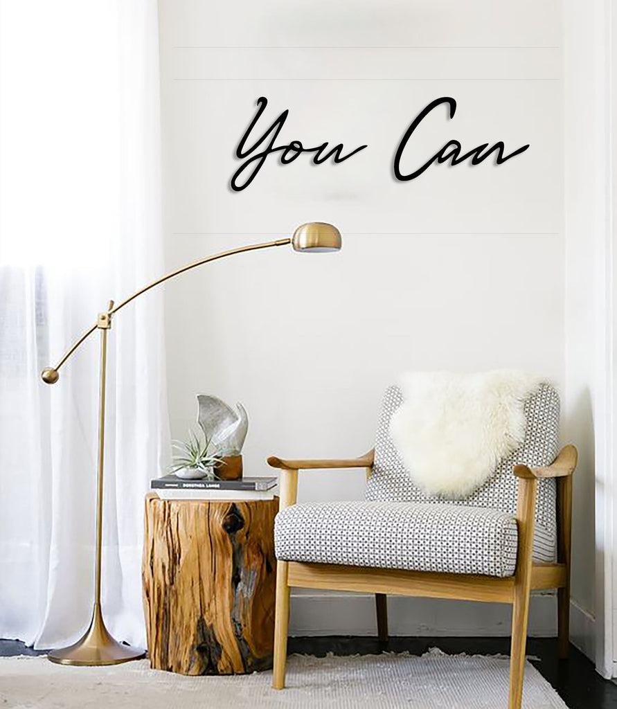 -archtwain-You Can Metal Wall Letter-home office decorations