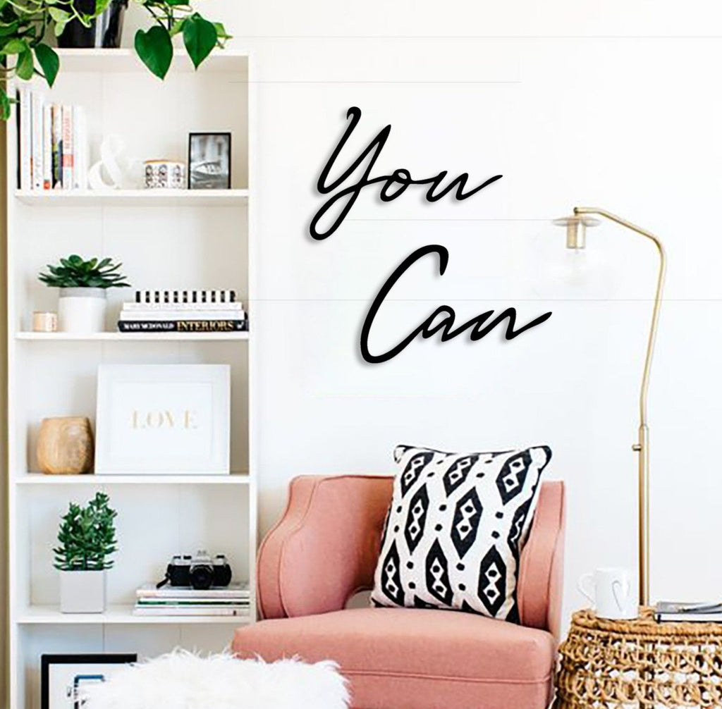 -archtwain-You Can Metal Wall Letter-home office decorations