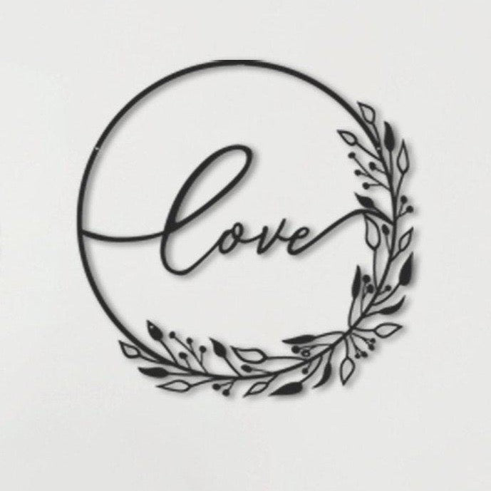 floral arts-archtwain-Love Sign-home office decorations